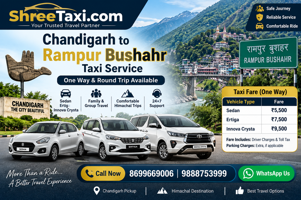 Chandigarh to Rampur bashere taxi service